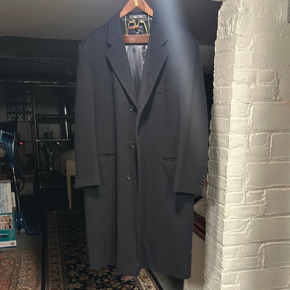 Men's Black Overcoat